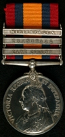 Charles Pearce : Queen's South Africa Medal with clasps 'Cape Colony', 'Transvaal', 'Wittebergen'